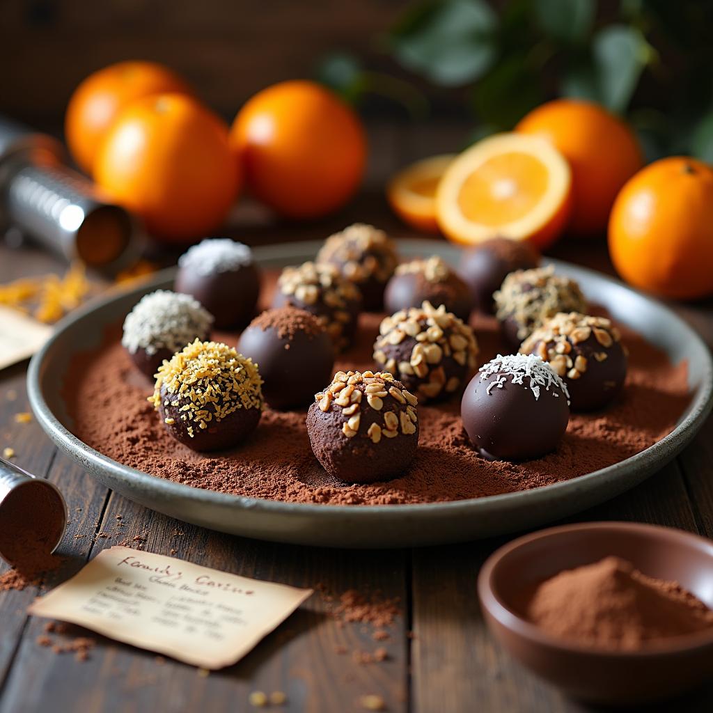 Decadent Dark Chocolate Orange Truffles