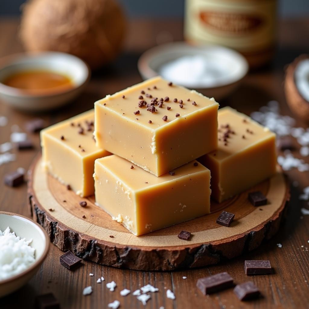 Decadent Maple-Coconut Peanut Butter Fudge