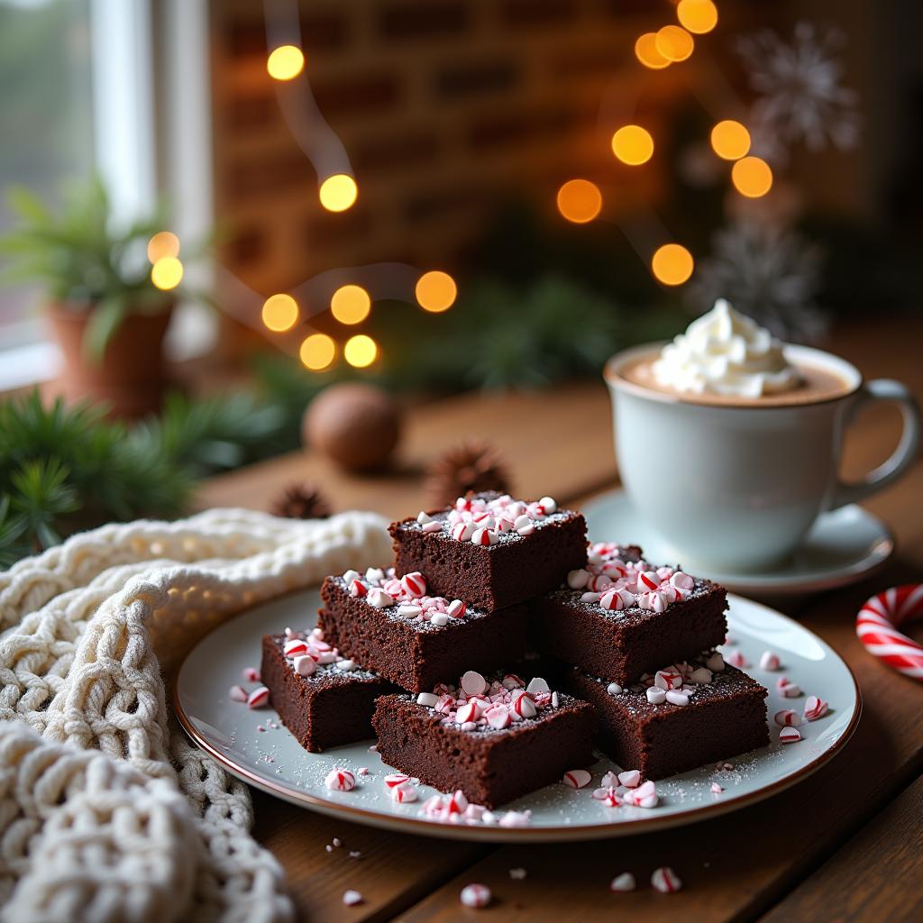 Decadent Peppermint Stick Brownies