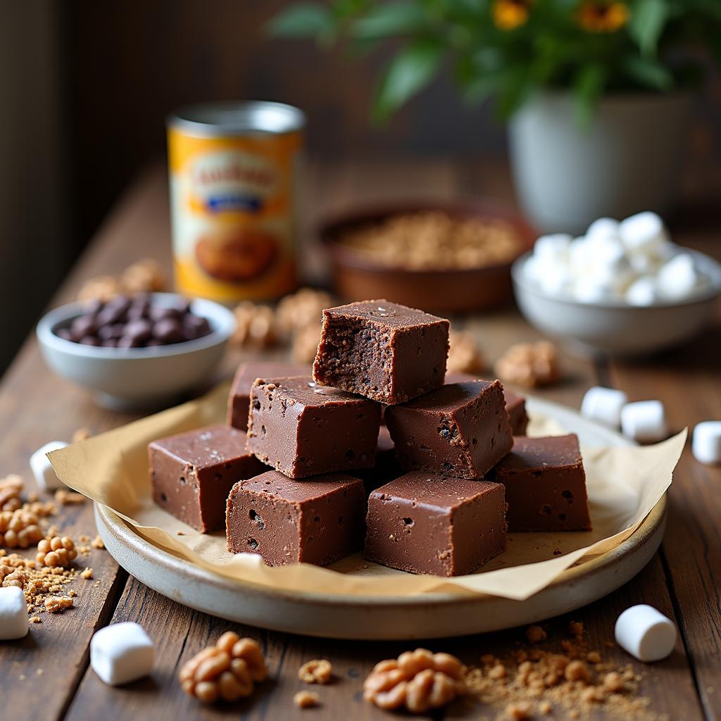 Decadent Rocky Road Fudge