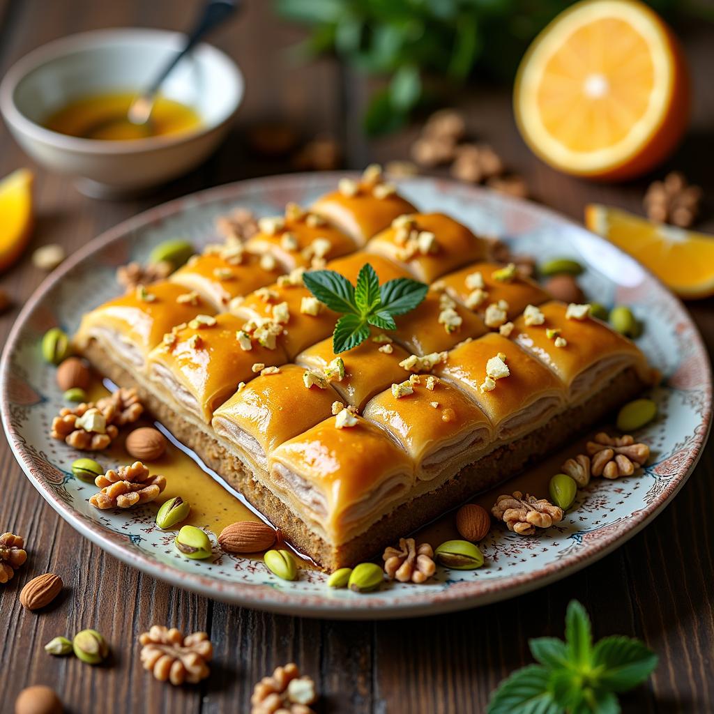 Decadent Vegan Baklava with Citrus Syrup