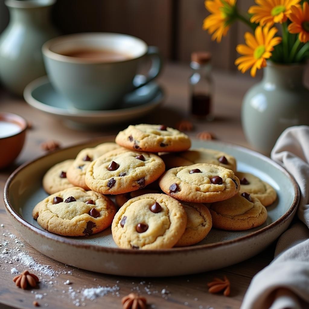 Decadent Vegan Butter Cookies with a Hint of Vanilla