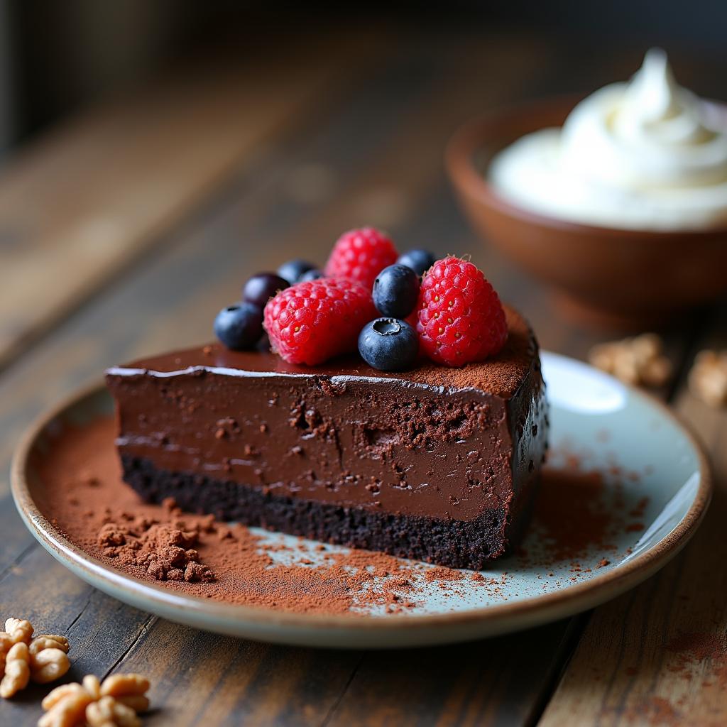 Decadent Vegan Chocolate Avocado Torte