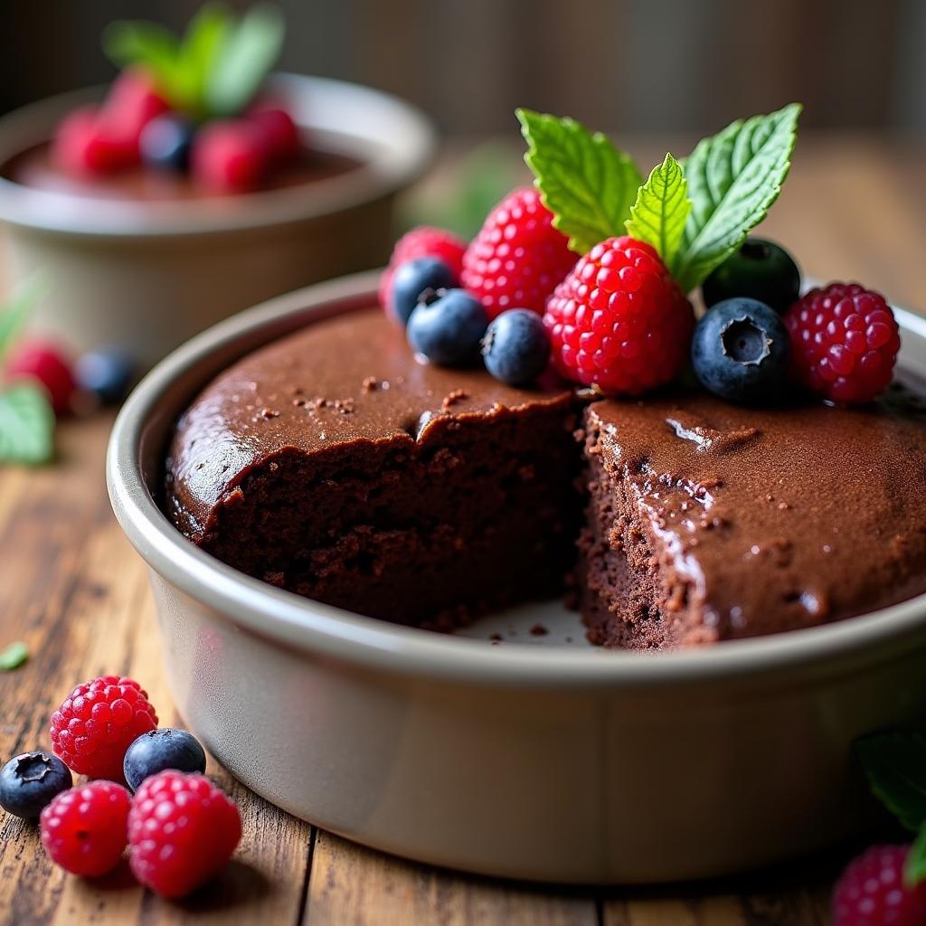 Decadent Vegan Chocolate Pudding Cake