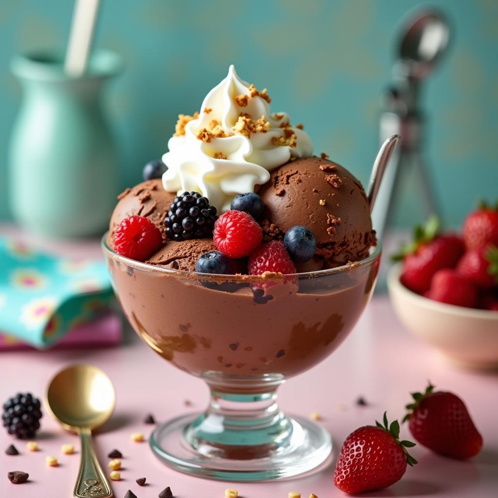 Decadent Vegan Chocolate Sundae