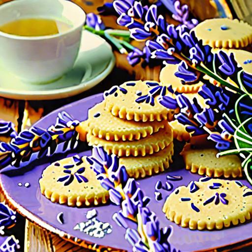 Decadent Vegan Lavender Shortbread Cookies