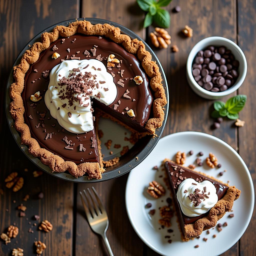 Decadent Vegan Mississippi Mud Pie