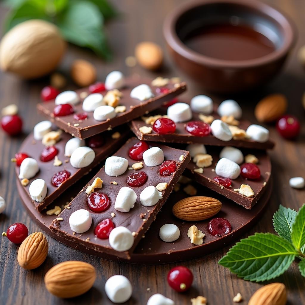 Decadent Vegan Rocky Road Bark