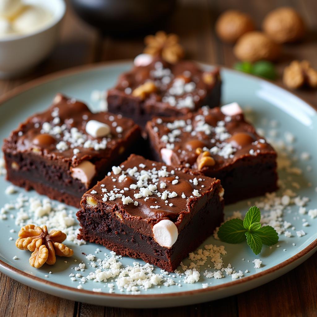 Decadent Vegan Rocky Road Brownies