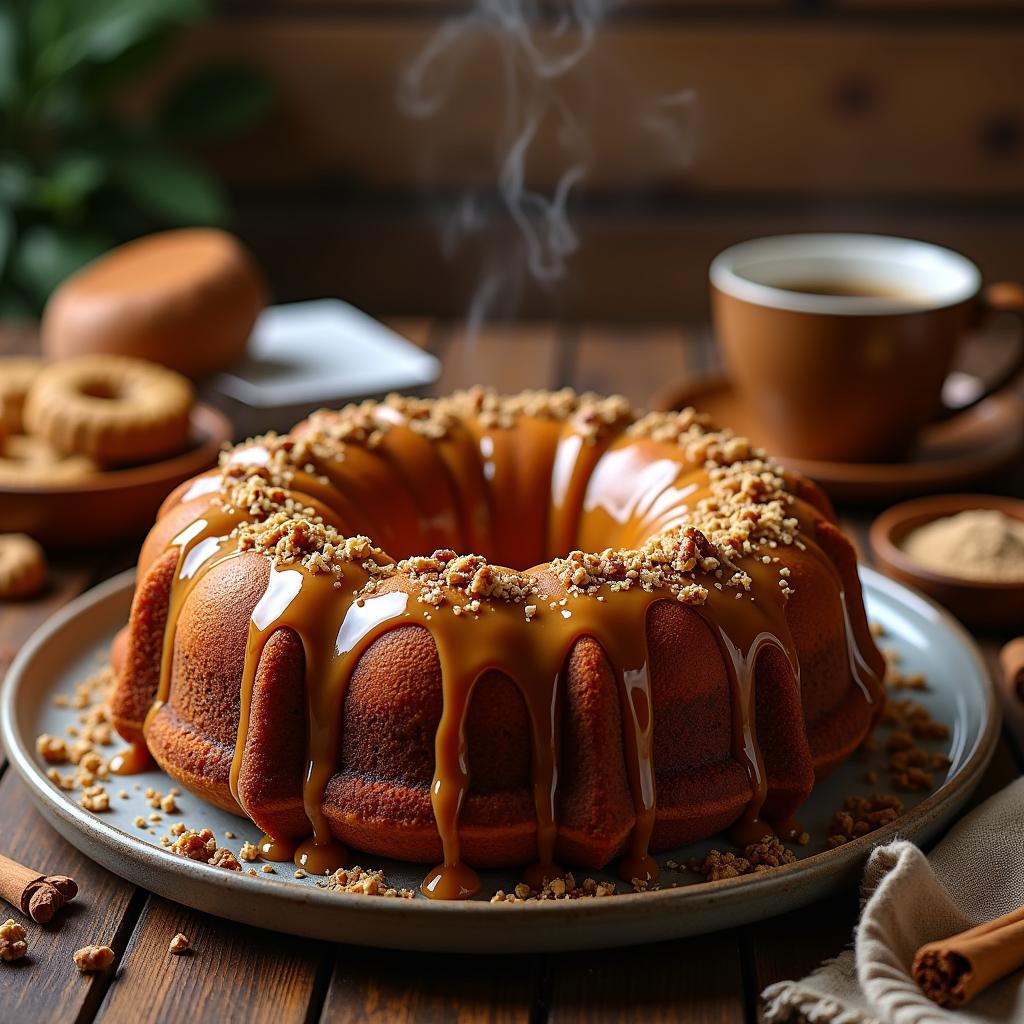 Decadent Vegan Rum Cake