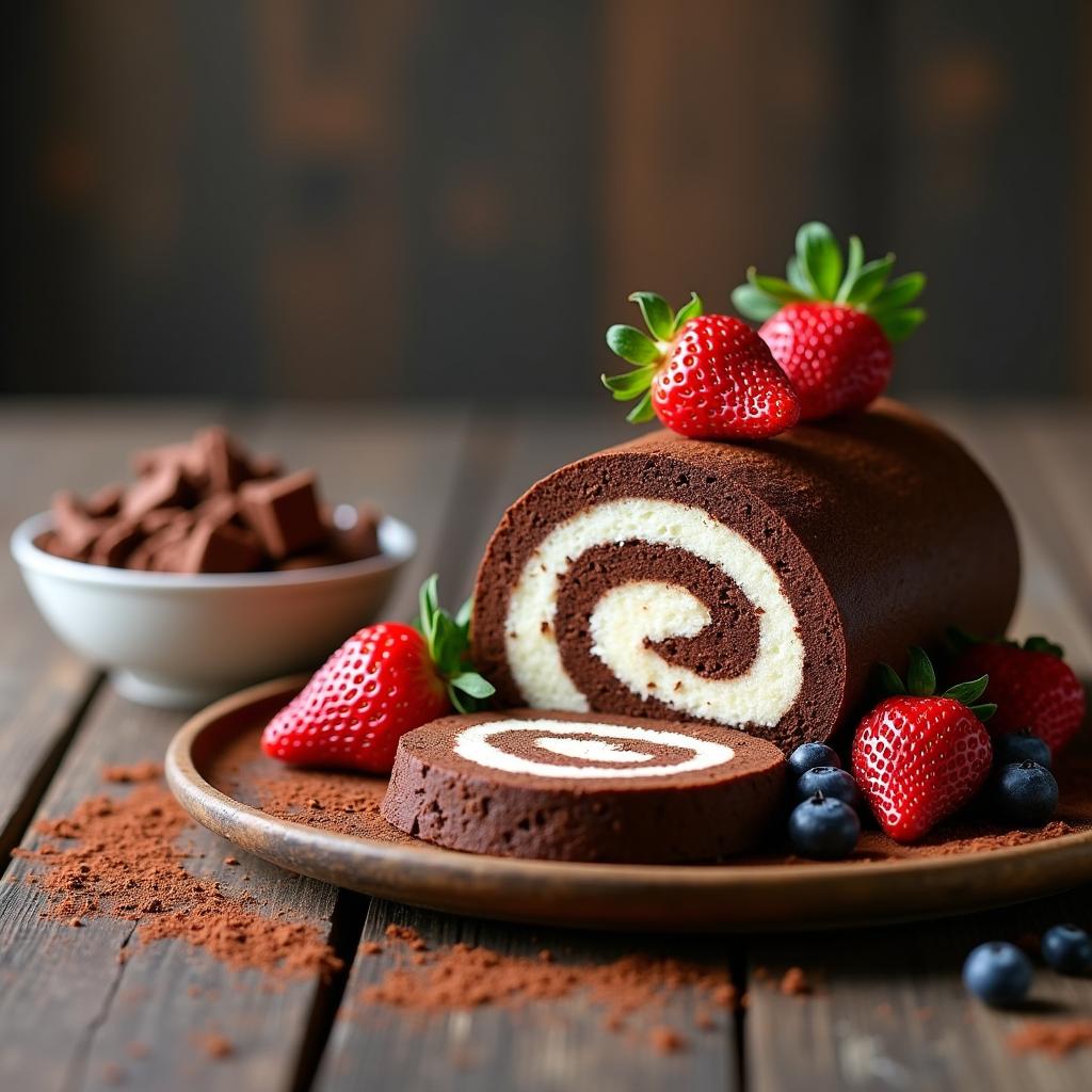 Decadent Vegan Swiss Roll