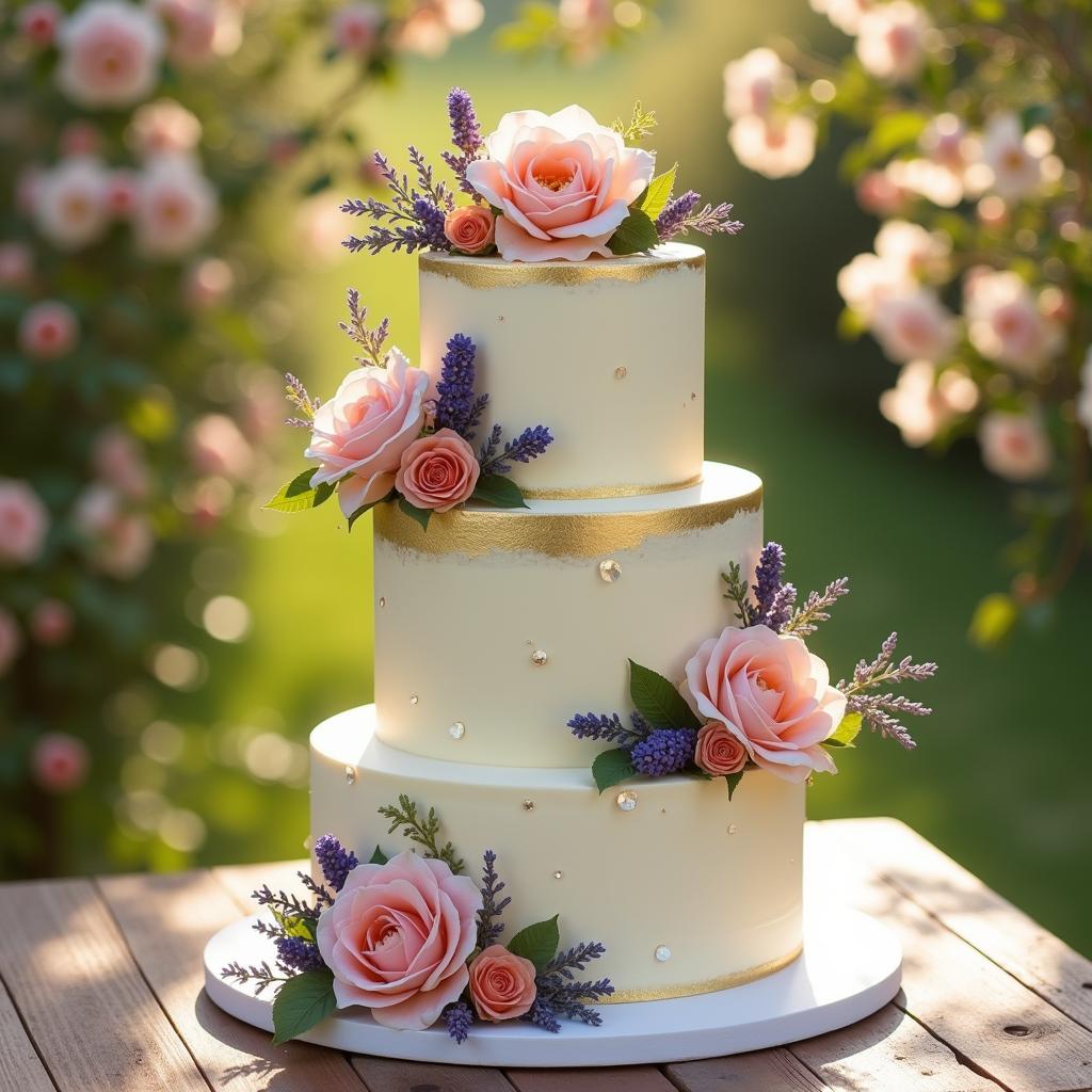 Elegant Vegan Wedding Cake