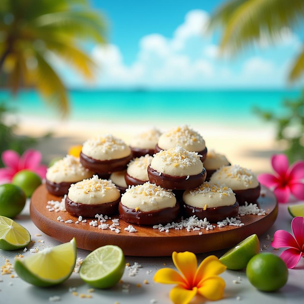 Exotic Coconut-Lime Moon Pies