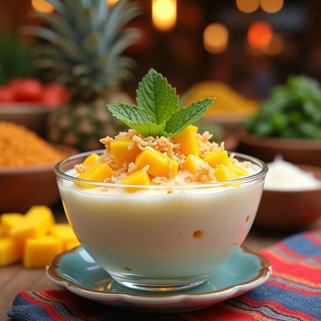 Exotic Coconut Mango Tapioca Pudding