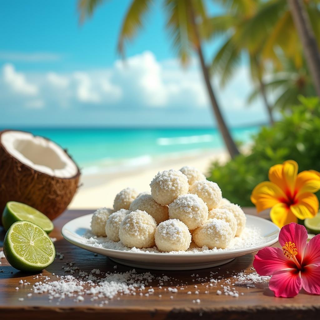 Exotic Coconut Snowball Cookies with a Twist