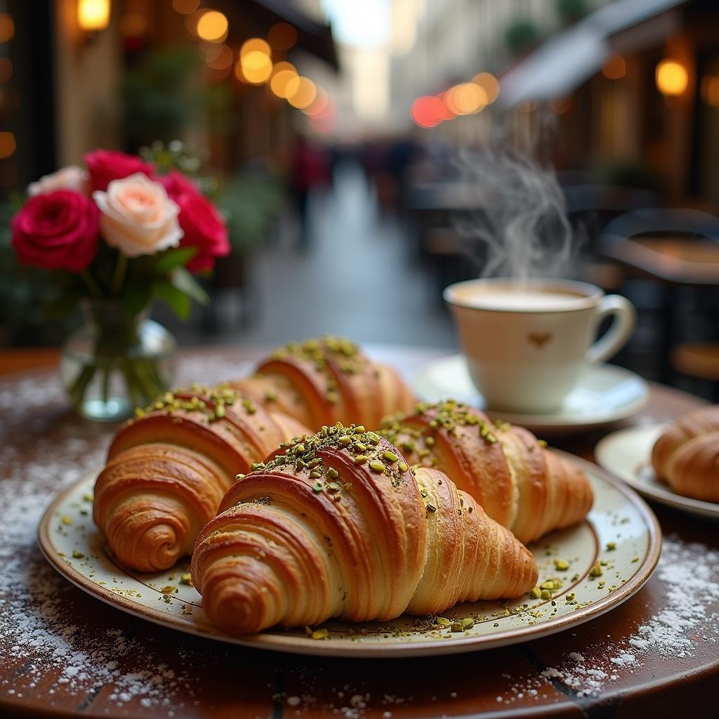 Exquisite Pistachio Croissant Delight