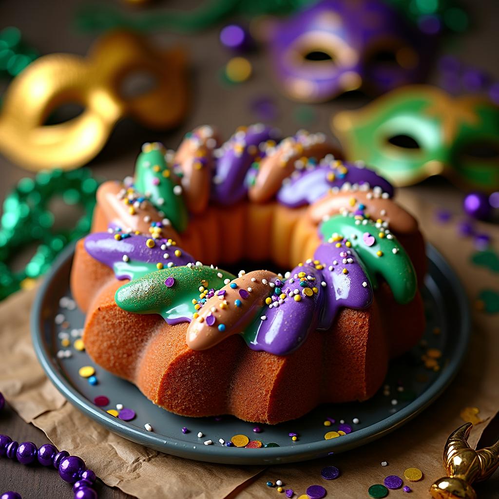 Festive King Cake: A Slice of Tradition