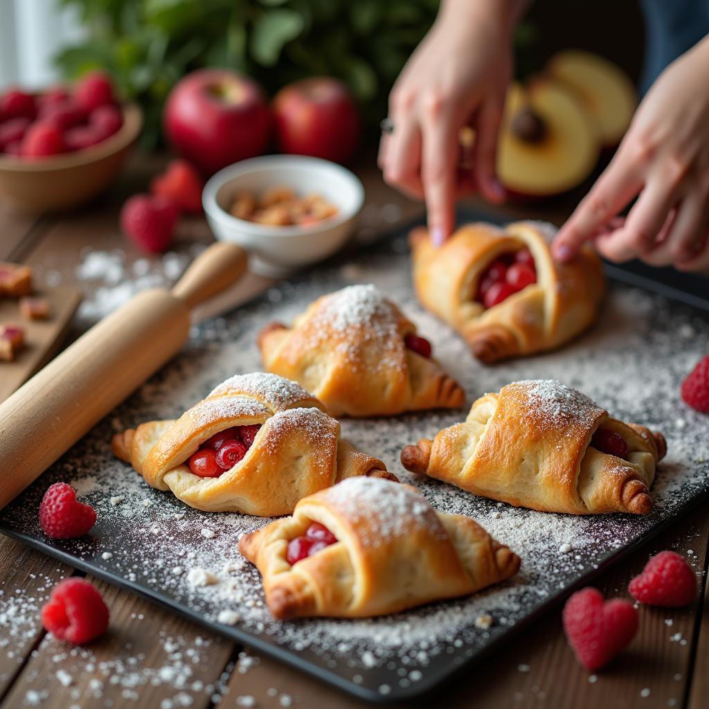 Flaky Fruit Turnovers