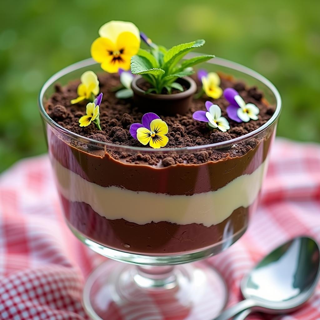 Garden of Delight: Classic Dirt Cake with a Gourmet Twist