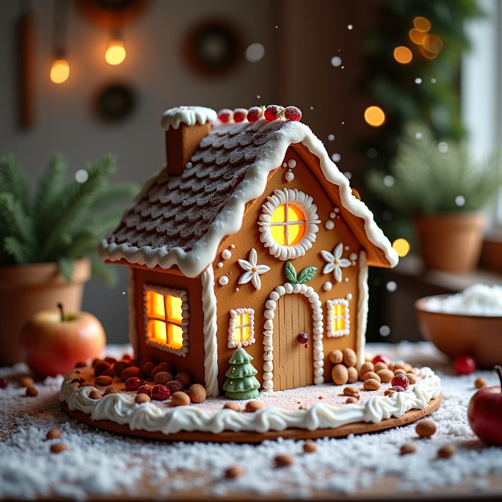 Gingerbread House Delight: A Wholesome Winter Treat