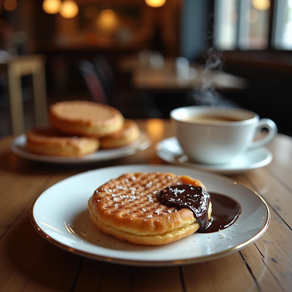 Gourmet Chocolate-Dipped Stroopwafels with Sea Salt