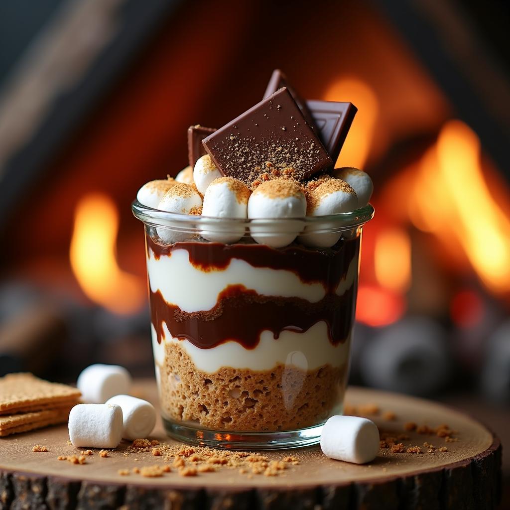 Gourmet S’mores with a Twist: Deconstructed S’mores Parfait