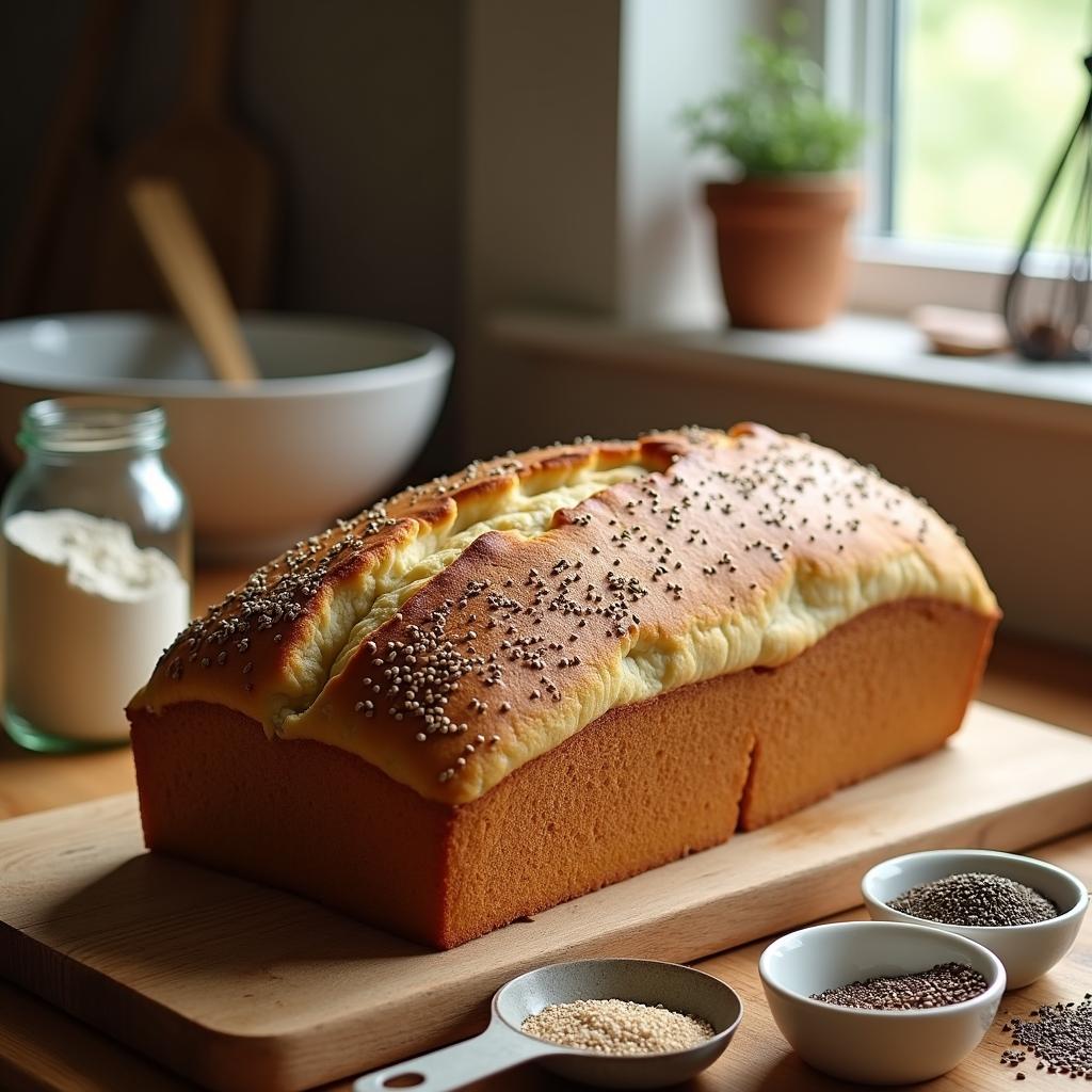 Hearty Whole Grain Vienna Bread with Chia Seeds