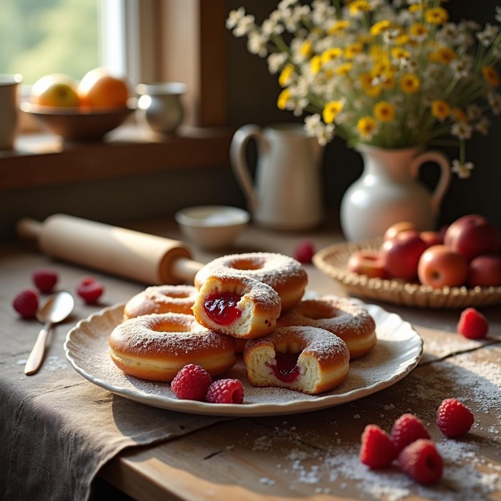 Heavenly Homemade Jelly Doughnuts