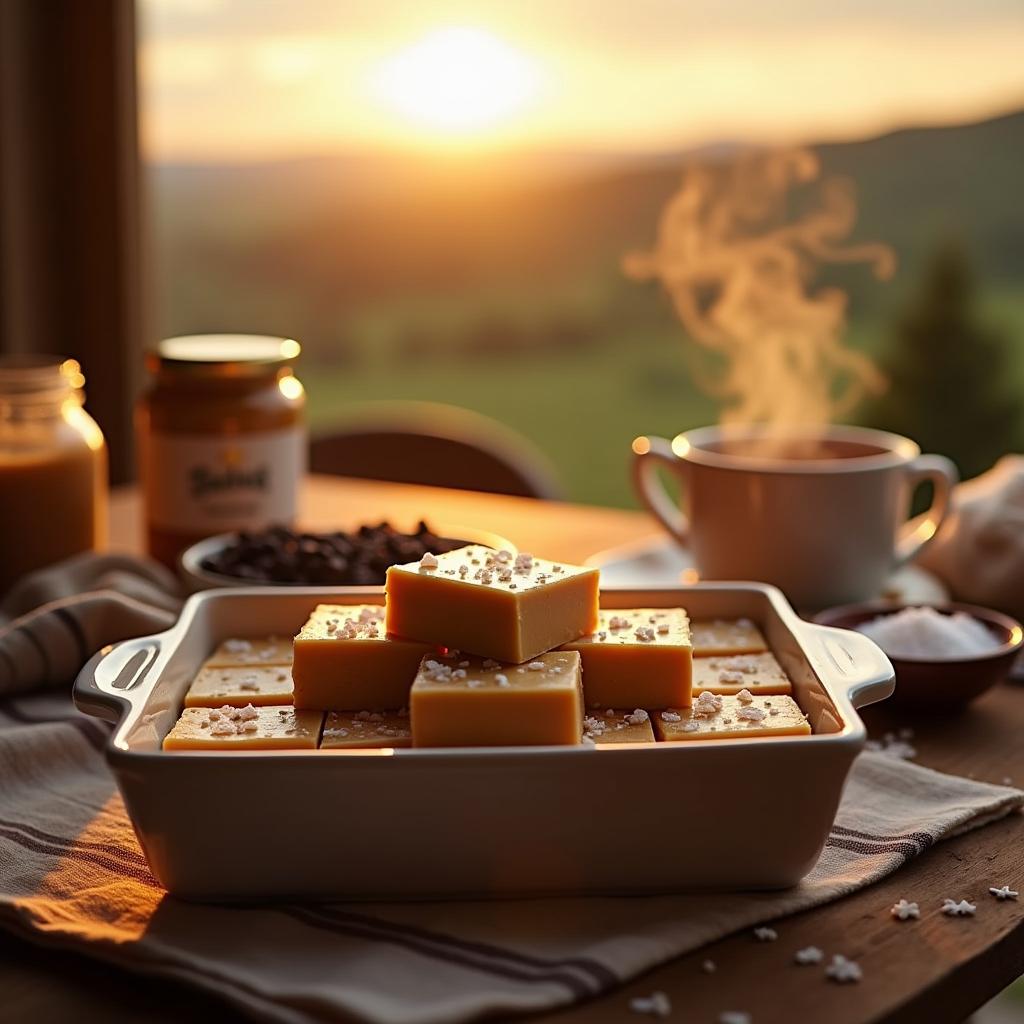 Heavenly Peanut Butter Fudge with a Touch of Sea Salt