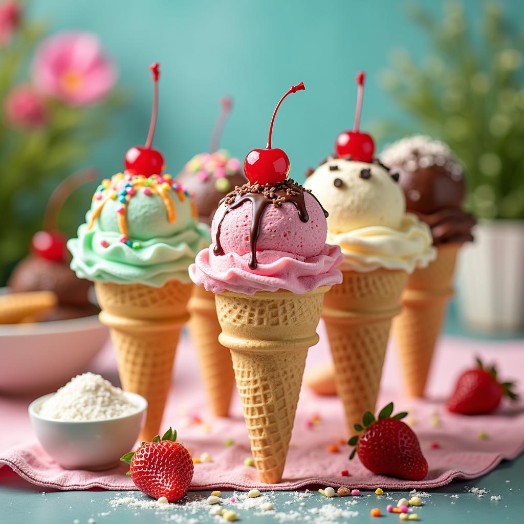 Homemade Ice Cream Cones