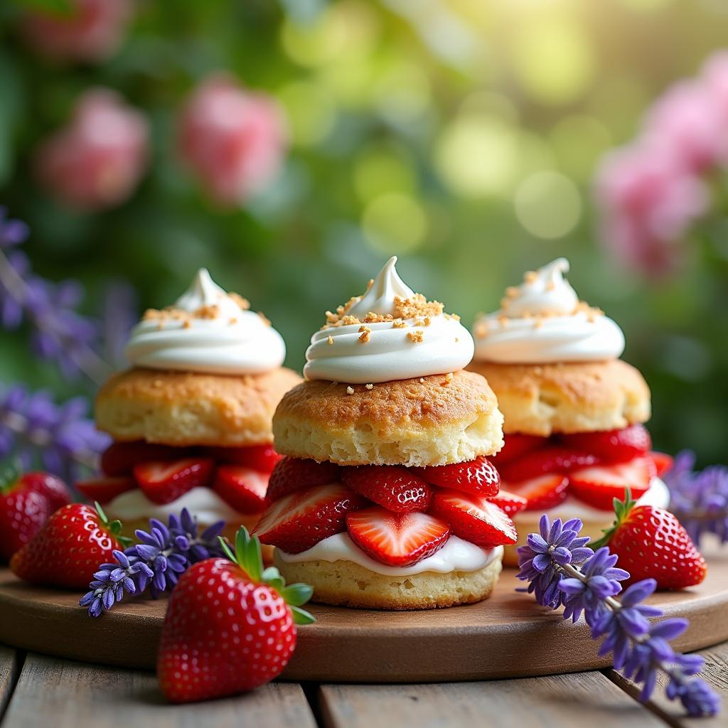 Lavender Honey Strawberry Shortcake