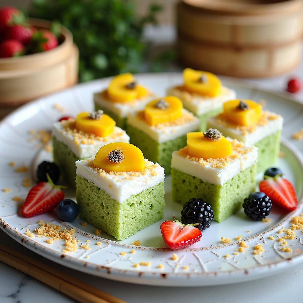 Matcha Coconut Rice Cake Delight