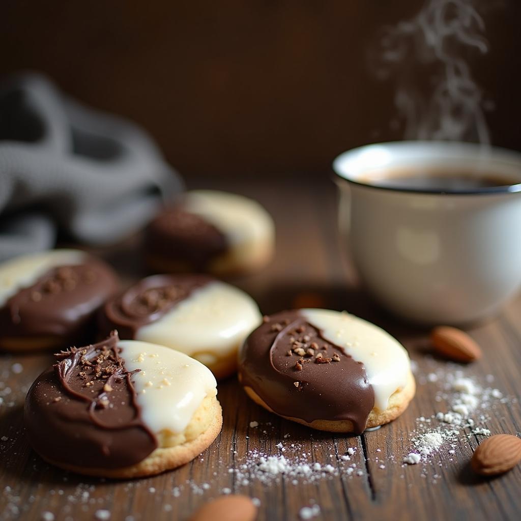 Modern Black and White Cookies with a Twist