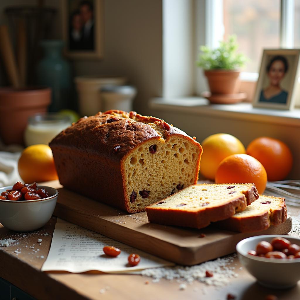 Modern Date Nut Bread with a Citrus Twist