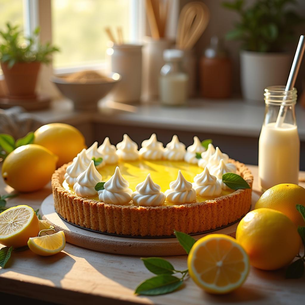 Modern Lemon Icebox Pie with a Whipped Coconut Cream Twist