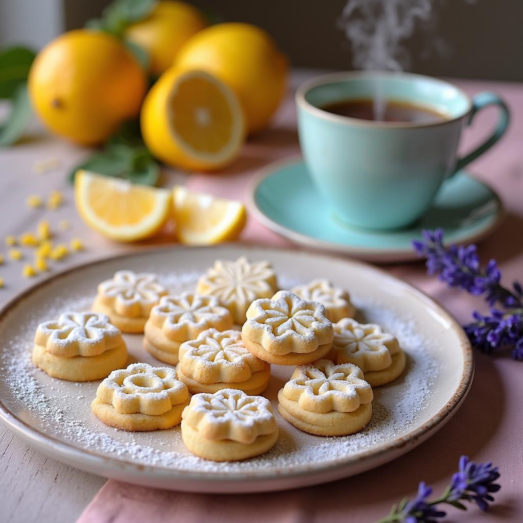 Modern Springerle with Citrus Infusion and Lavender Sugar