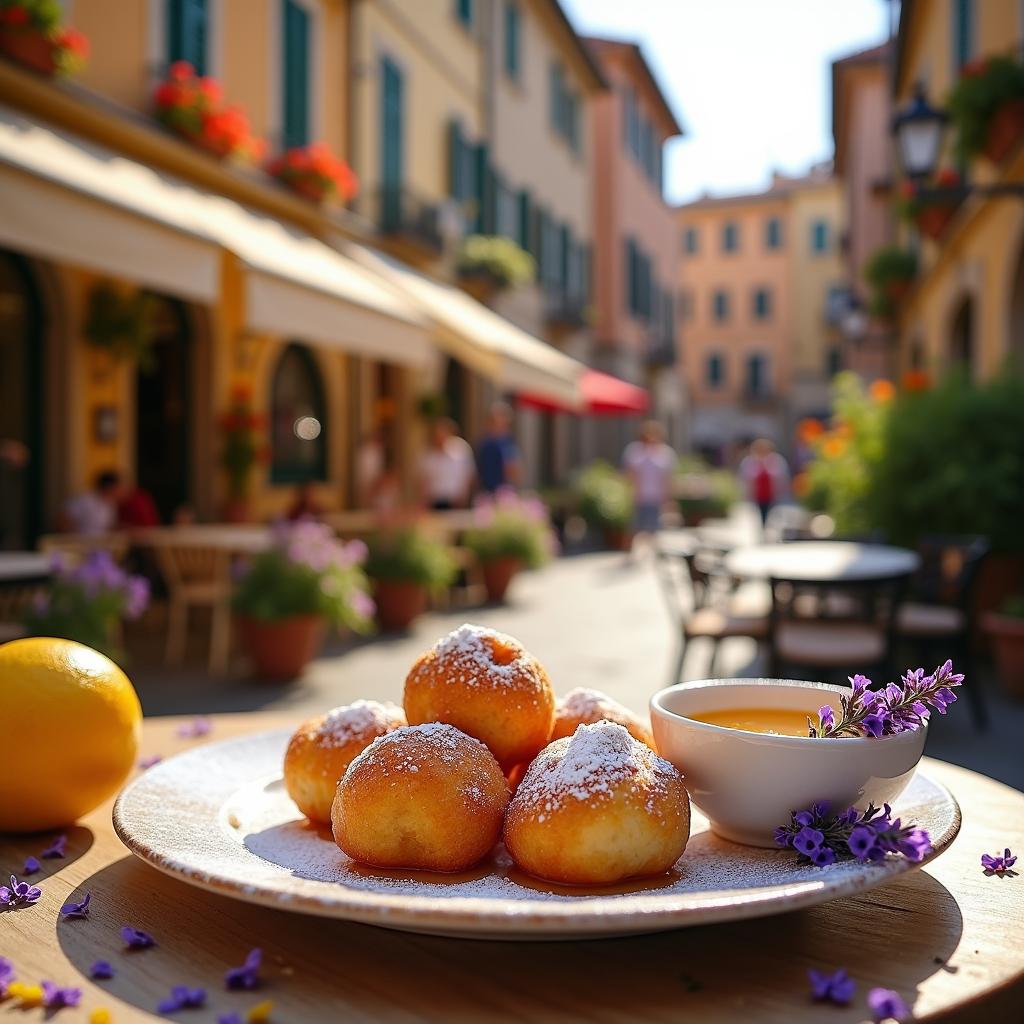 Modern Zeppole with Lavender Honey and Citrus Zest