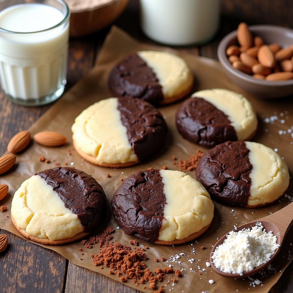 Nutritious Black and White Cookies with a Superfood Twist