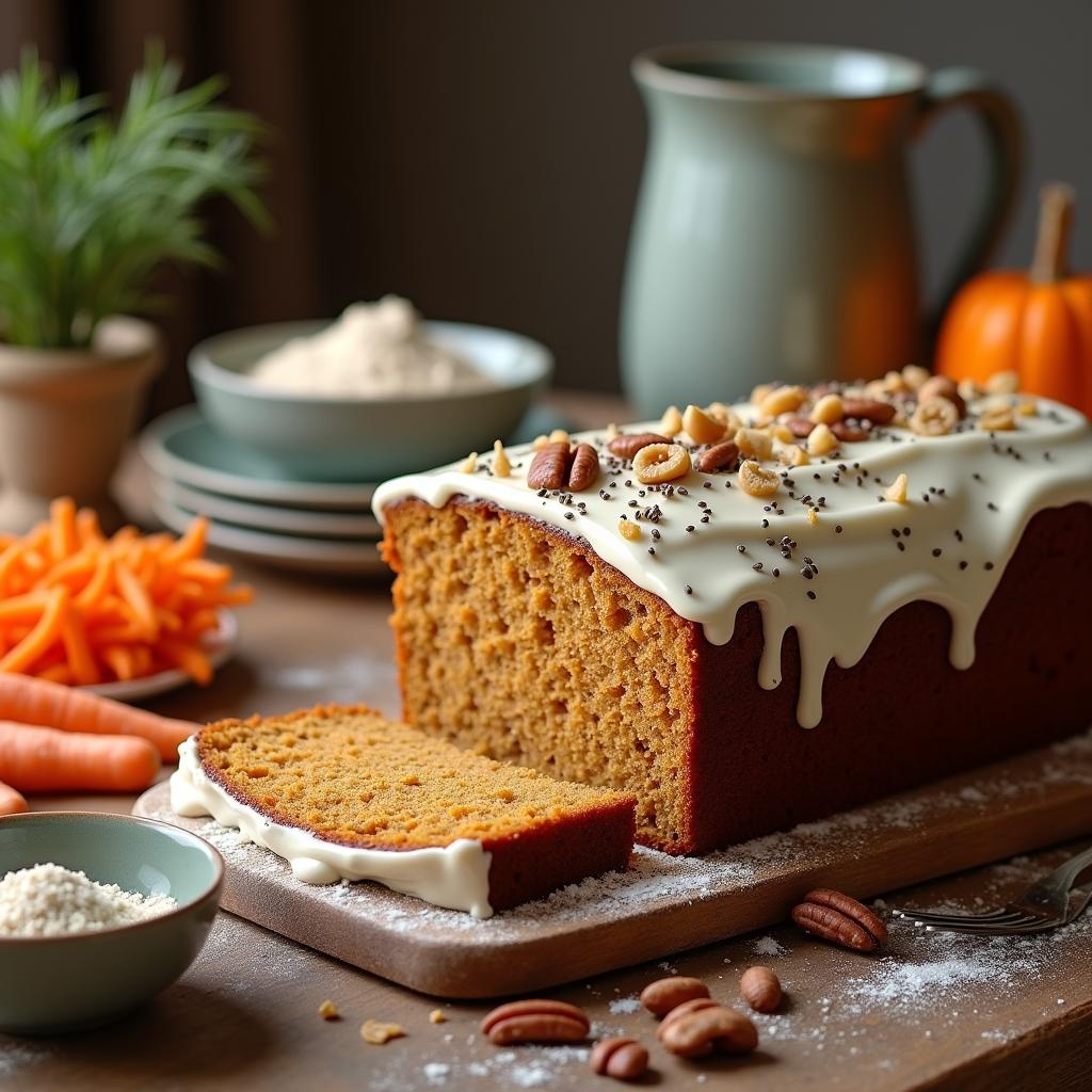 Nutritious Carrot Cake with Superfood Boost