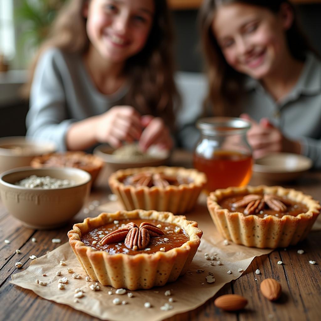 Nutty Maple Butter Tarts with Chia Seed Crust