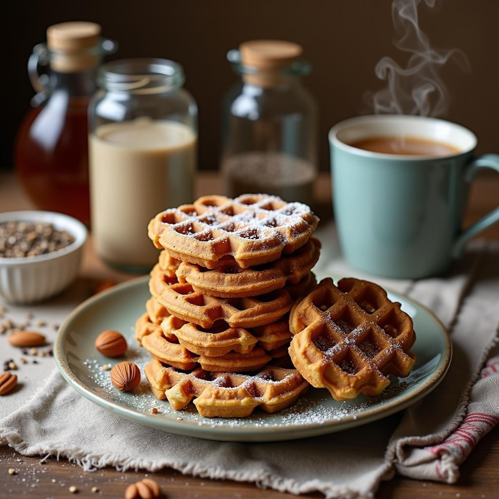 Nutty Maple Chia Stroopwafels