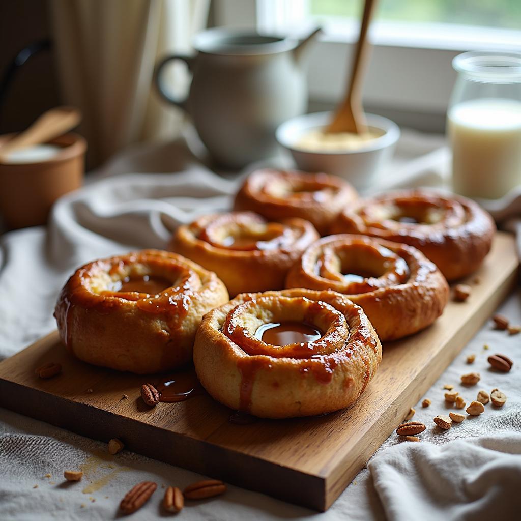 Nutty Maple Tahini Sticky Buns