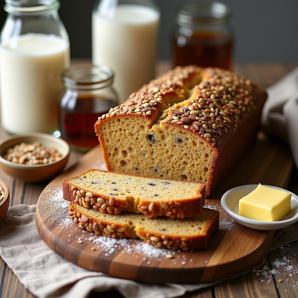 Nutty Seed Batter Bread