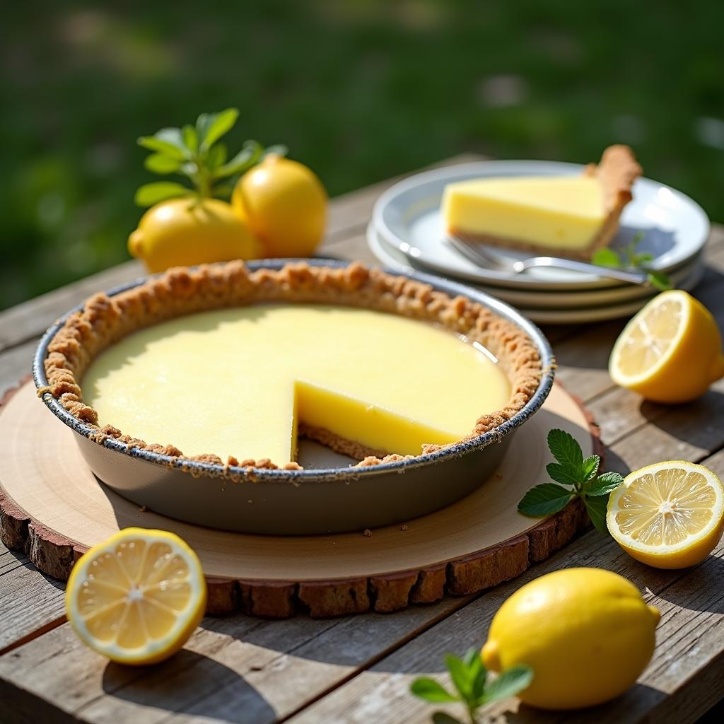 Refreshing Lemon Icebox Pie with Chia Seed Crust