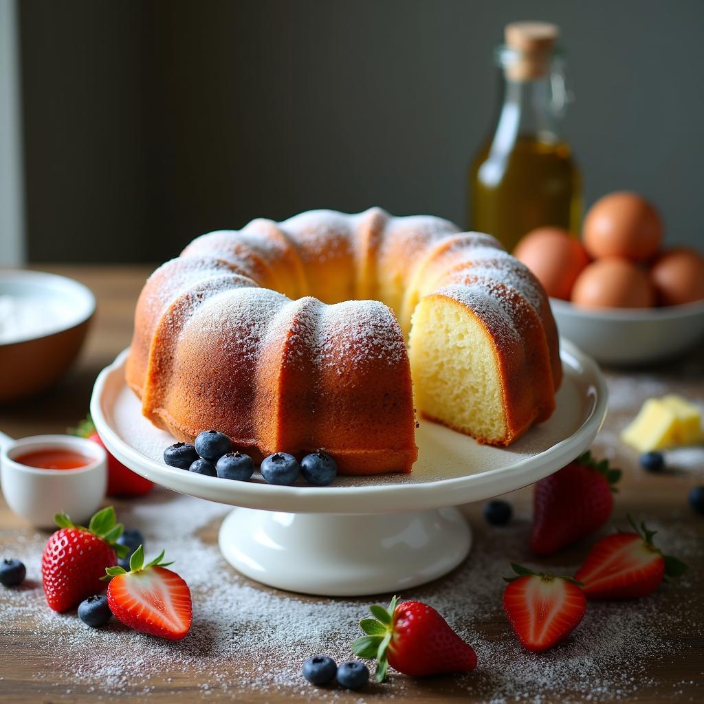 Simple Vanilla Olive Oil Cake