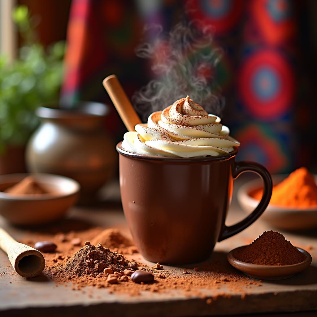 Spiced Aztec Hot Chocolate with Chili and Cinnamon