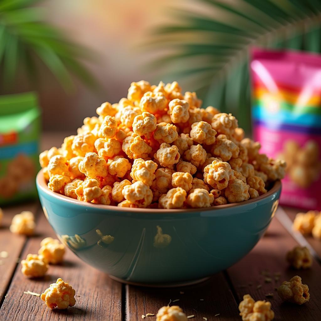 Spiced Coconut Caramel Corn