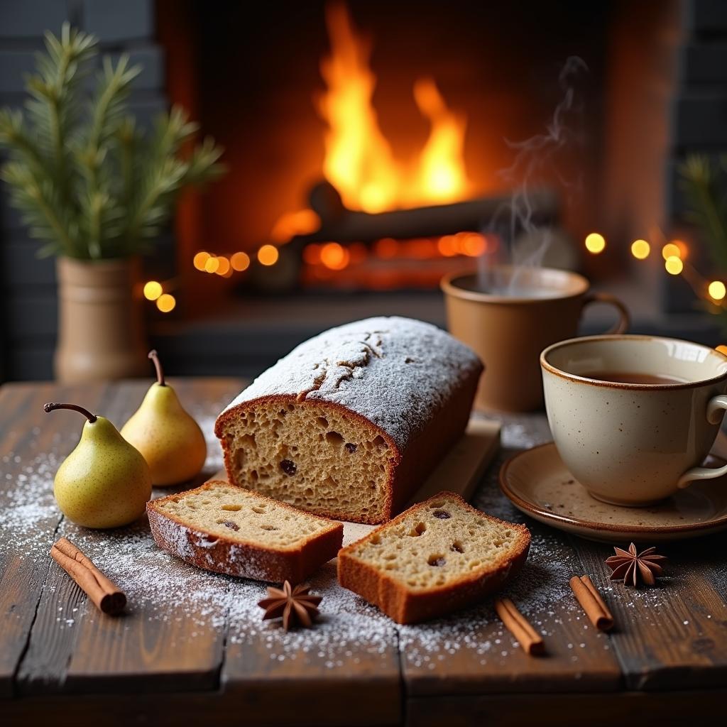 Spiced Pear Gingerbread Delight