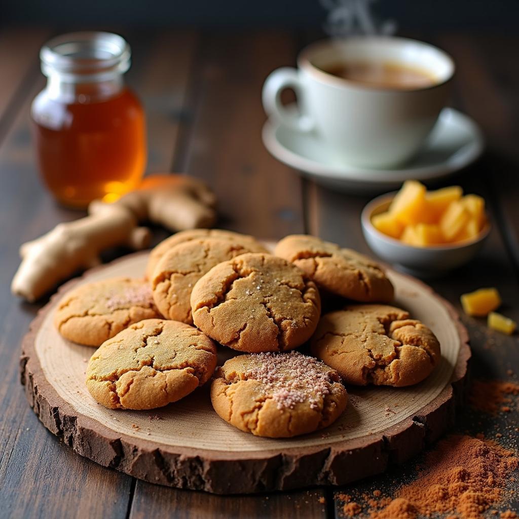 Spicy Ginger Snap Cookies with a Twist of Maple