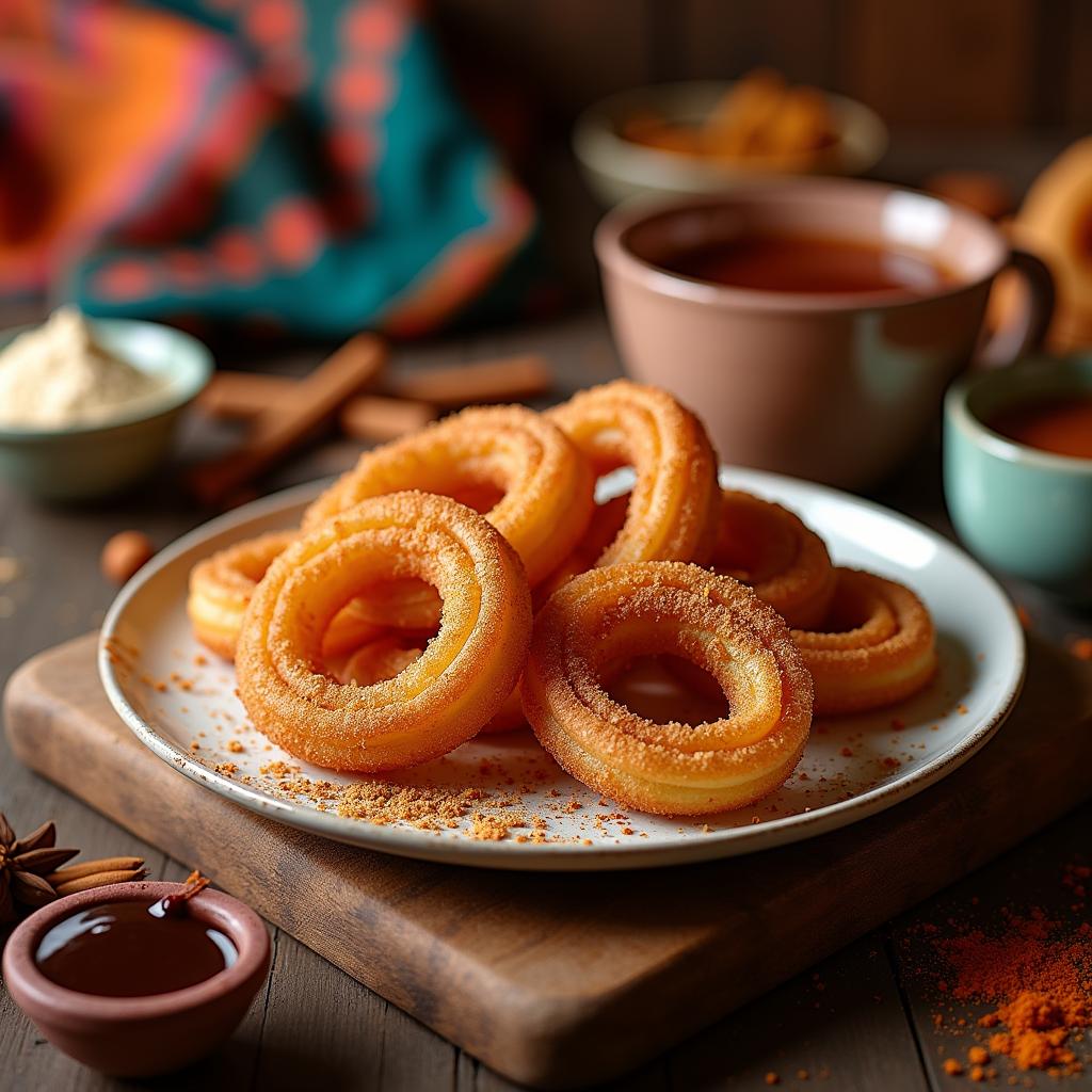 Spicy Sweet Indian Churros with Cardamom Sugar